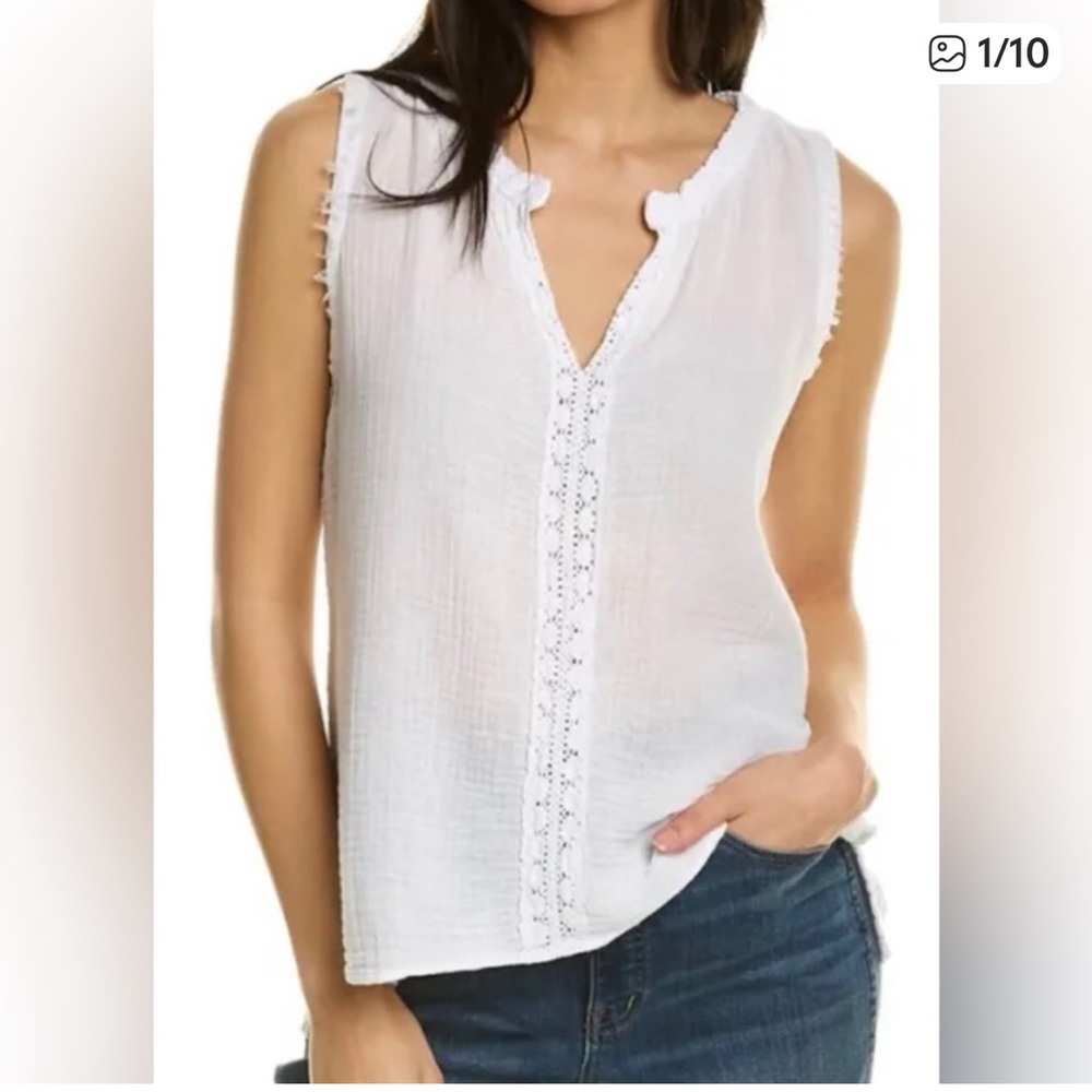 Michael Stars Olivia Gauzy Sleeveless Tank Size XS